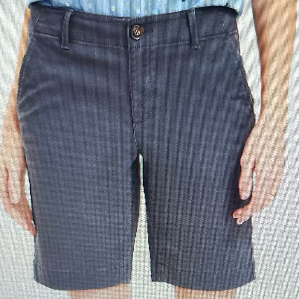 Loft Monroe Chino Bermuda Shorts Coastal Grey Sz 12 Curvy never worn